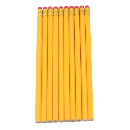 50/30/10 Pcs Yellow Bulk Wood Pencils with Erasers