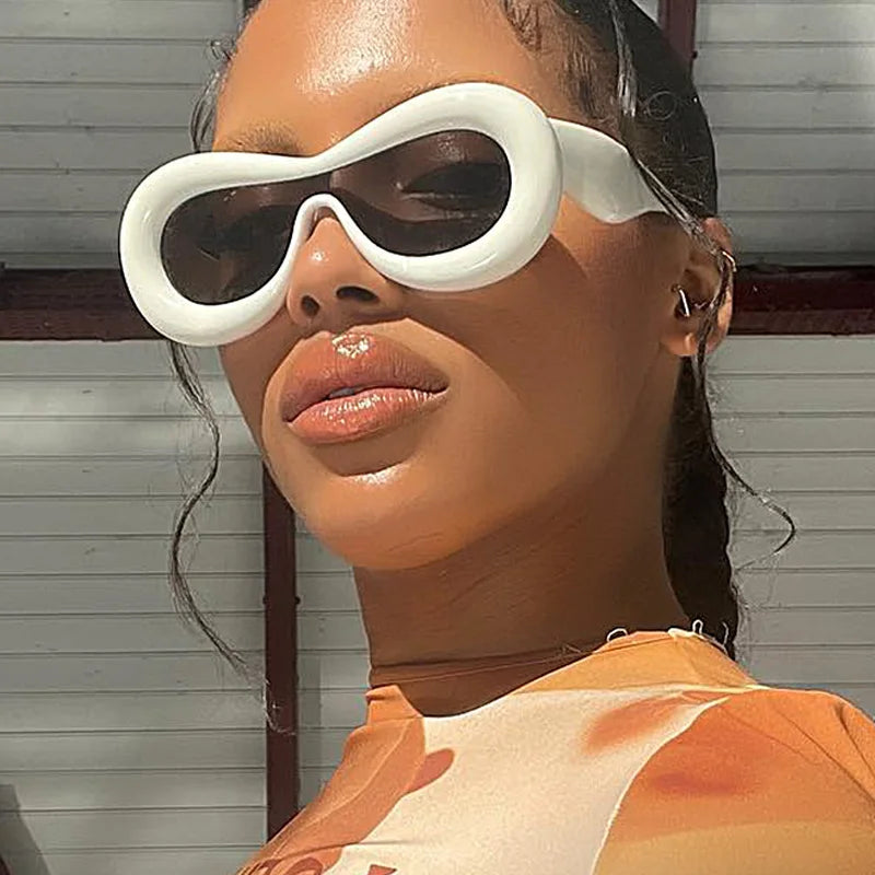 Unique Candy Color Sexy Lip Y2k Punk Hip Hop Sunglasses