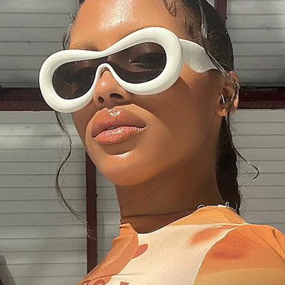 Unique Candy Color Sexy Lip Y2k Punk Hip Hop Sunglasses