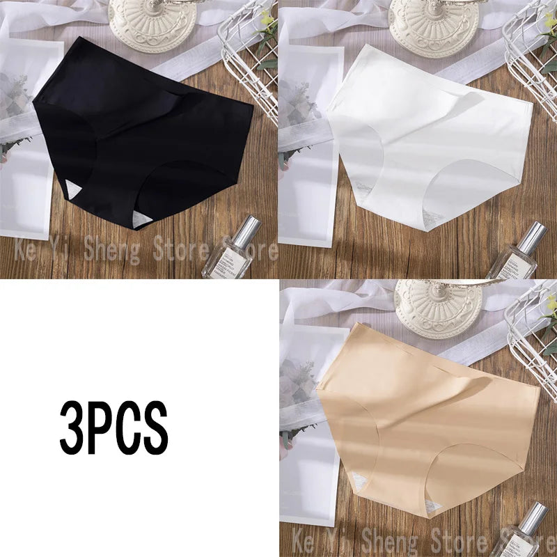 3 pieces of low-rise, seamless Lingerie