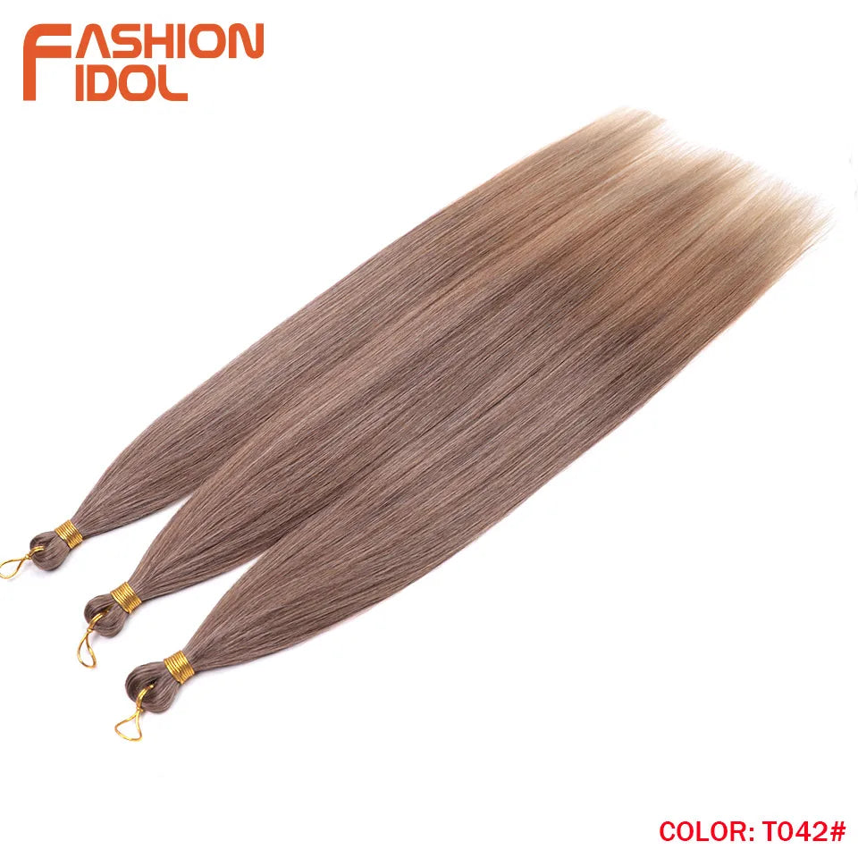 Ombre Silver Grey Crochet Hair Extensions