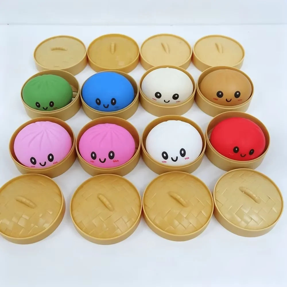 Hot Blind Box Mystery Kawaii Cat Paw Mochi Squishy Simulated Food Fidget Toy