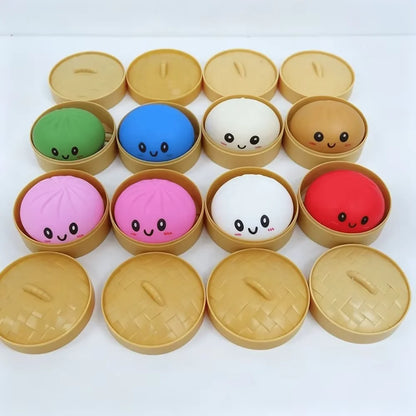 Hot Blind Box Mystery Kawaii Cat Paw Mochi Squishy Simulated Food Fidget Toy