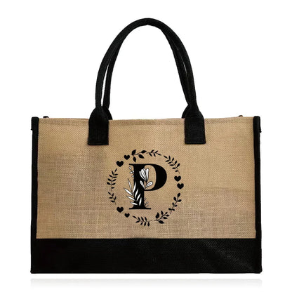 Large Capacity Grocery Letter Pattern Bags