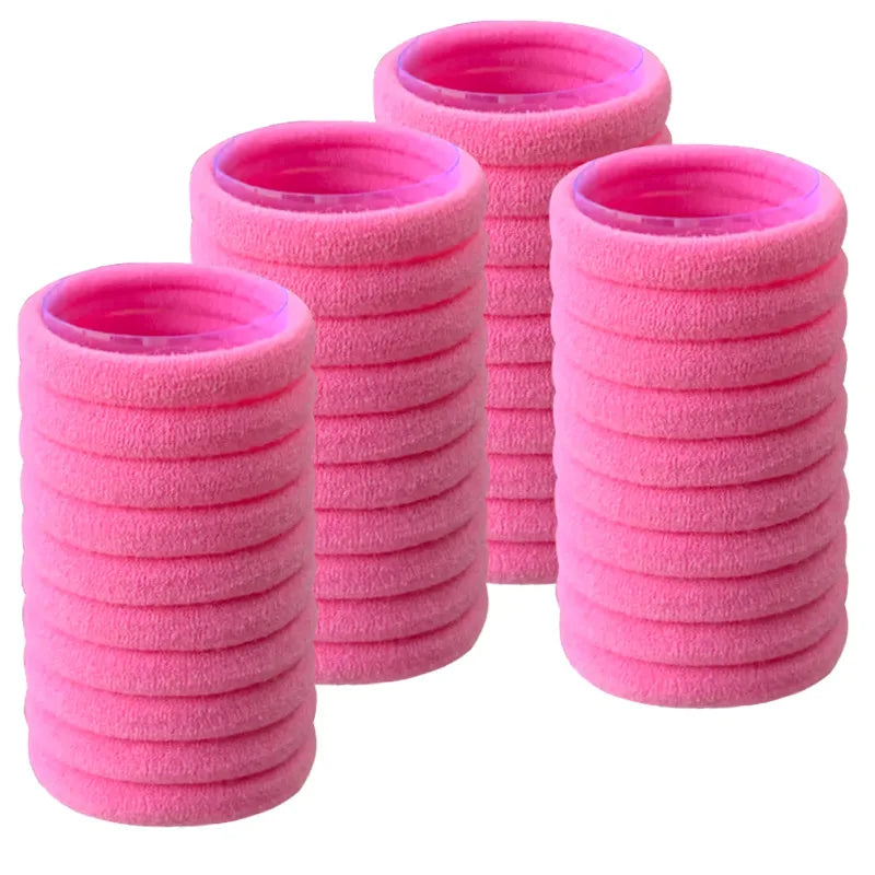 50PCS/Set Cotton Elastic Hair Ties