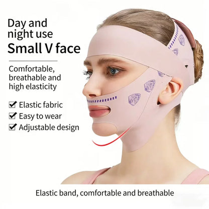 2Piece Lymphatic Face Sculpting Bandage&Massage Brush