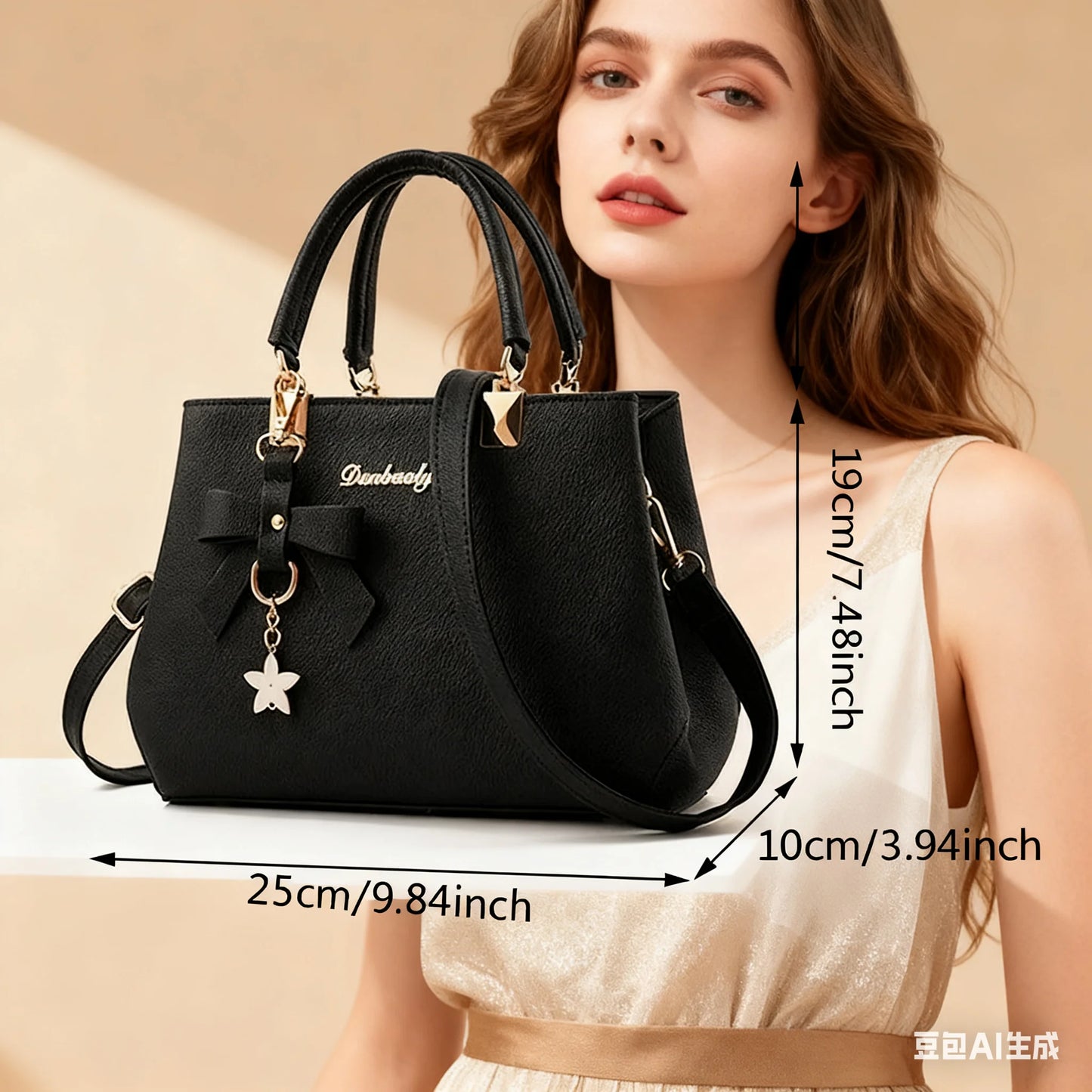 Versatile casual shoulder crossbody bag.