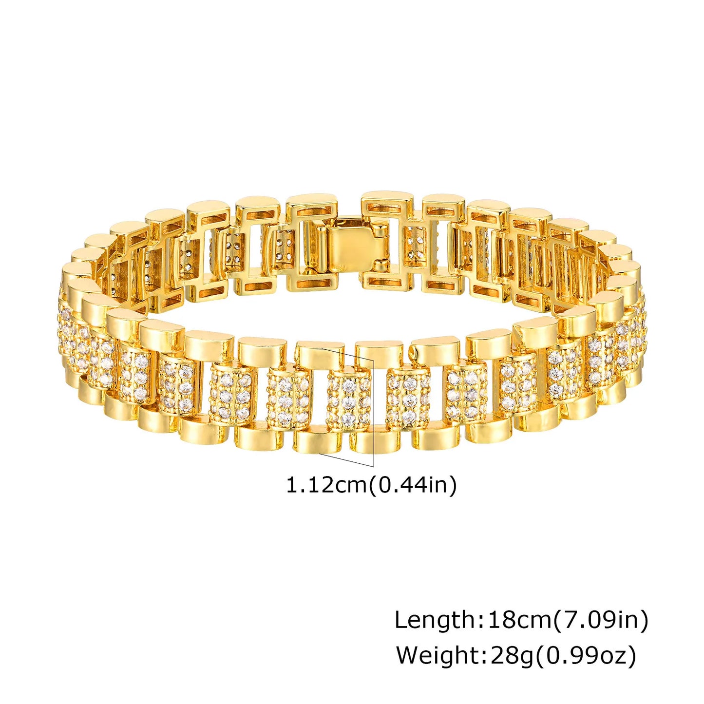 DANA 14K Gold Plated Zirconia Bracelet