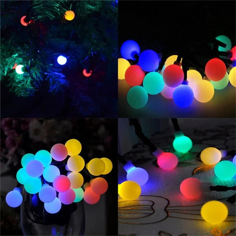 100LED Solar String Flowers Fairy Lights 10m 20m Waterproof Outdoor Solar String Lights