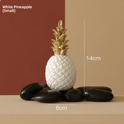 Nordic Gold Pineapple Sculpture Decoration