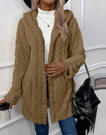 Chaqueta informal de manga larga con estampado de rombos