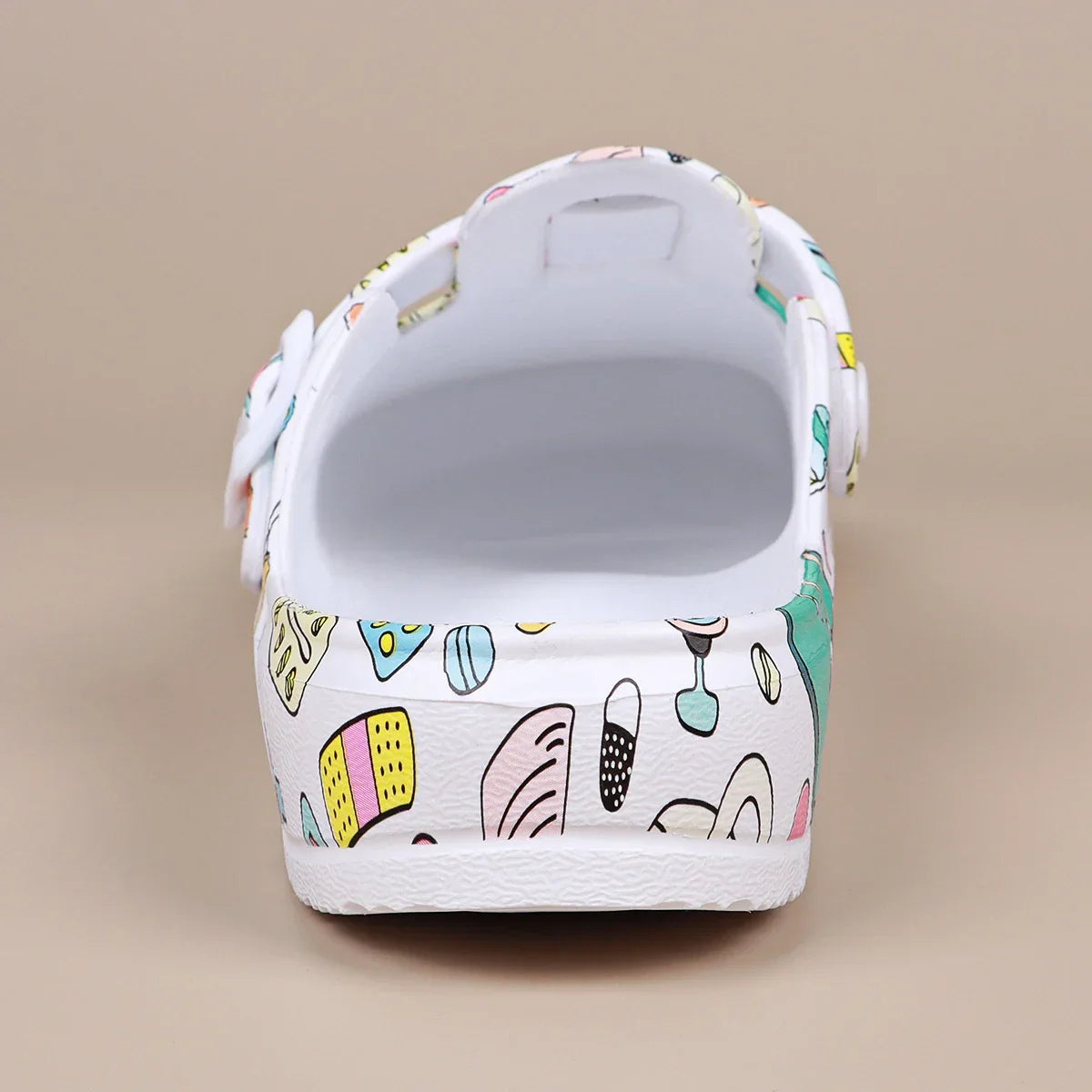 Cartoon Printing Adjustable Buckle Indoor Slippers