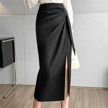 High Waist Mid Length Pencil Skirts