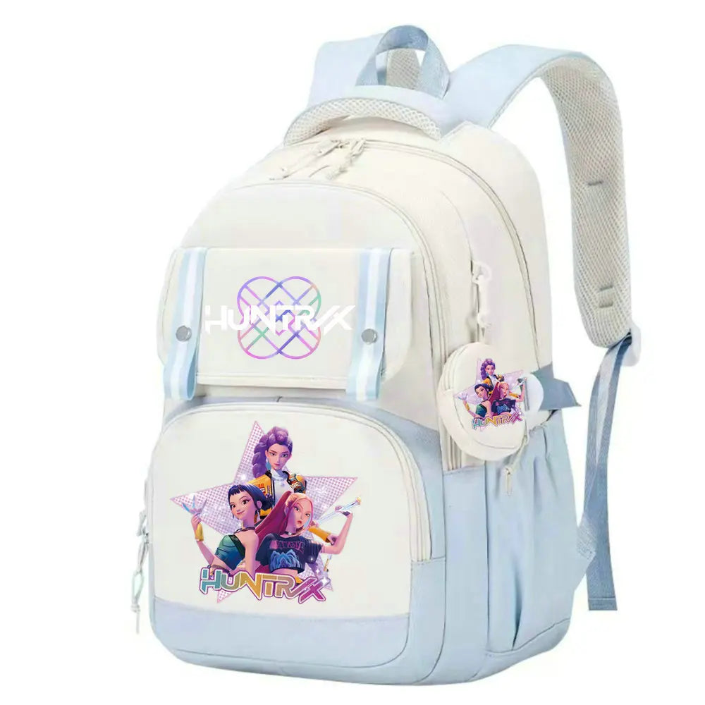 KPop Demon Hunters School Bag Backpack Zipper Bookbag