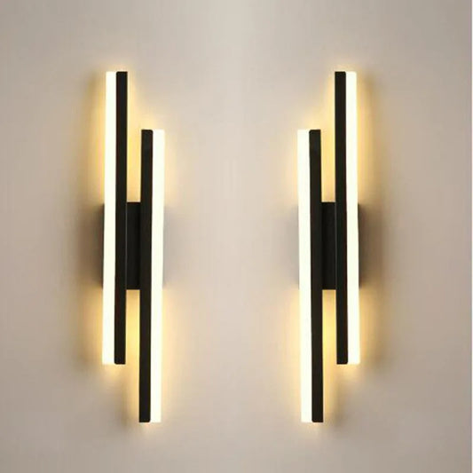 LED Bedroom Wall Lamp Wall Sconces Copper Line Pipe