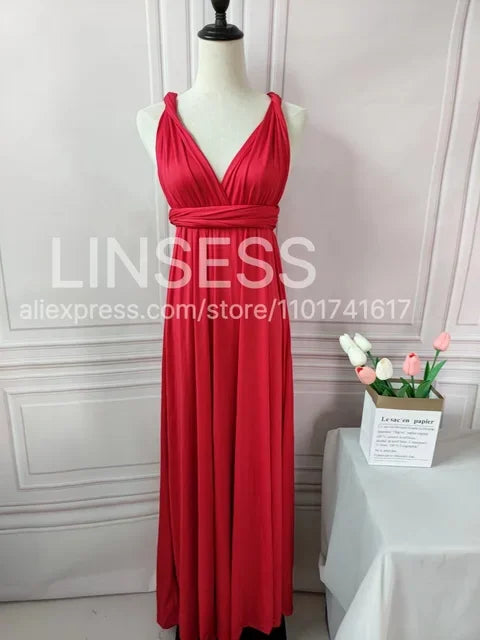 Rust Bridesmaid Dress Infinity Multiway Maxi Bridesmaid Dress