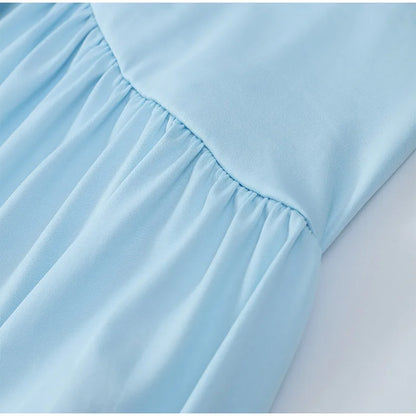 Shawl Maxi Short Sleeve Slim Fit Dress