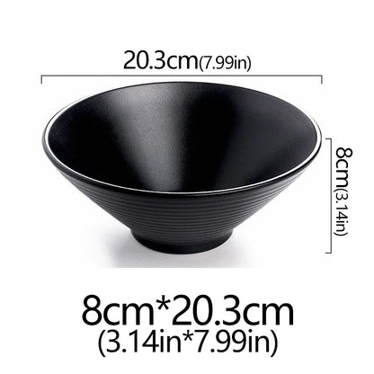 Frosted Melamine Ramen Bowl Imitation Porcelain