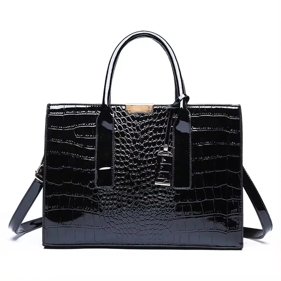 Leather Alligator Crossbody Bag