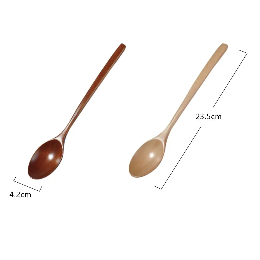 2pcs Wooden Spoon Kitchen Cooking Tools