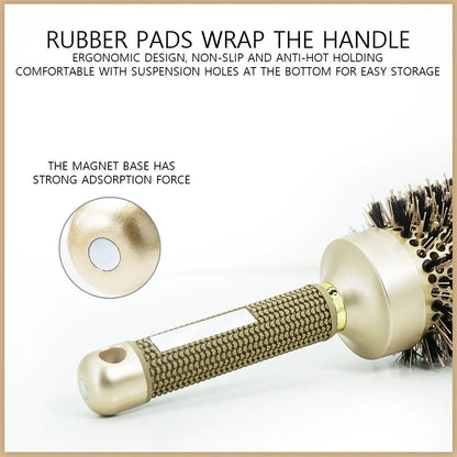 Aluminum Tube Round Barrel Hair Curling Brush