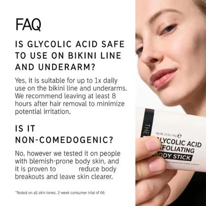 Glycolic Acid Exfoliating Body Stick Skin Brightening & Smoothing Treatment