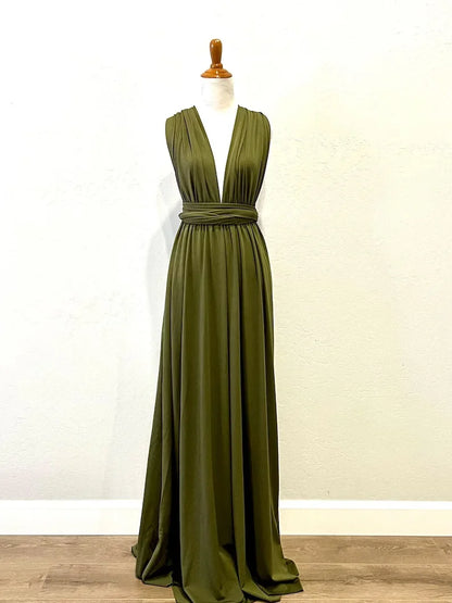 Rust Bridesmaid Dress Infinity Multiway Maxi Bridesmaid Dress