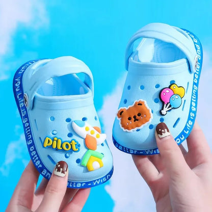 Kids Cartoon Cave Hole Sandals Beach Slippers