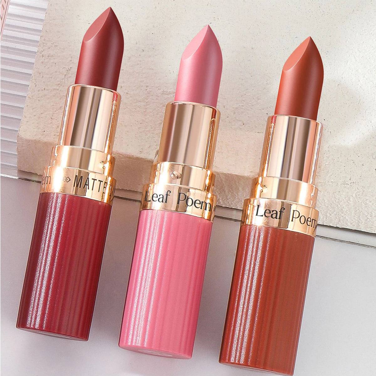 6 Color Matte Lipstick Velvet Dark Brown Lip Gloss Waterproof Lip Stick
