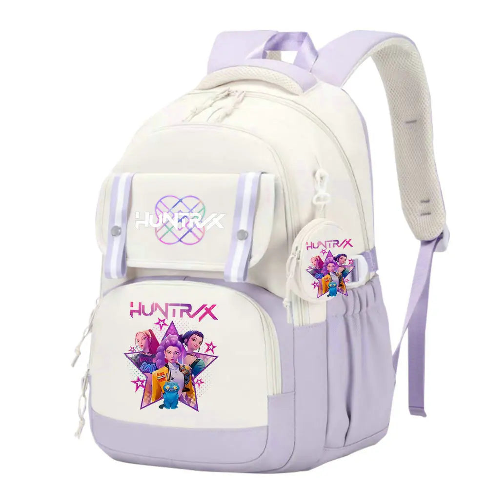 KPop Demon Hunters School Bag Backpack Zipper Bookbag