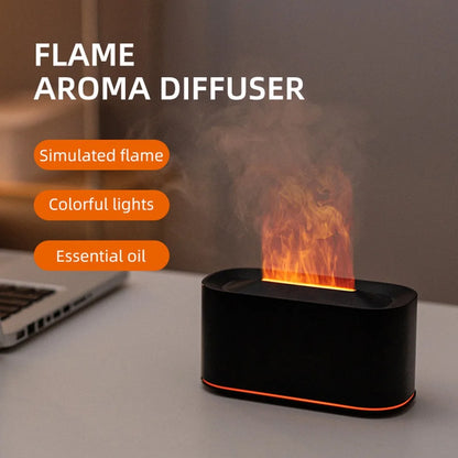 Flame Essential Oil Colorful Flame Diffuser Humidifier