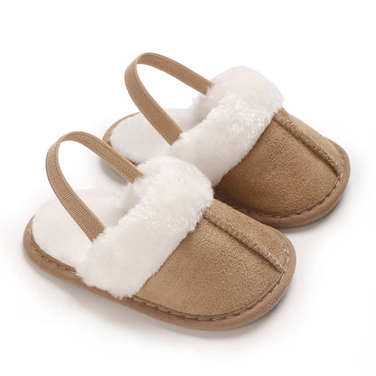 Baby Fluffy Toddler First Step Walker Slippers