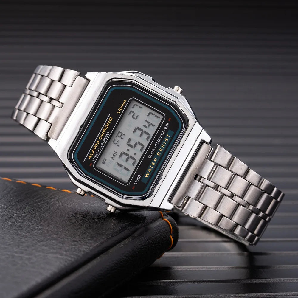 DANA Digital Stainless Steel Business Watches
