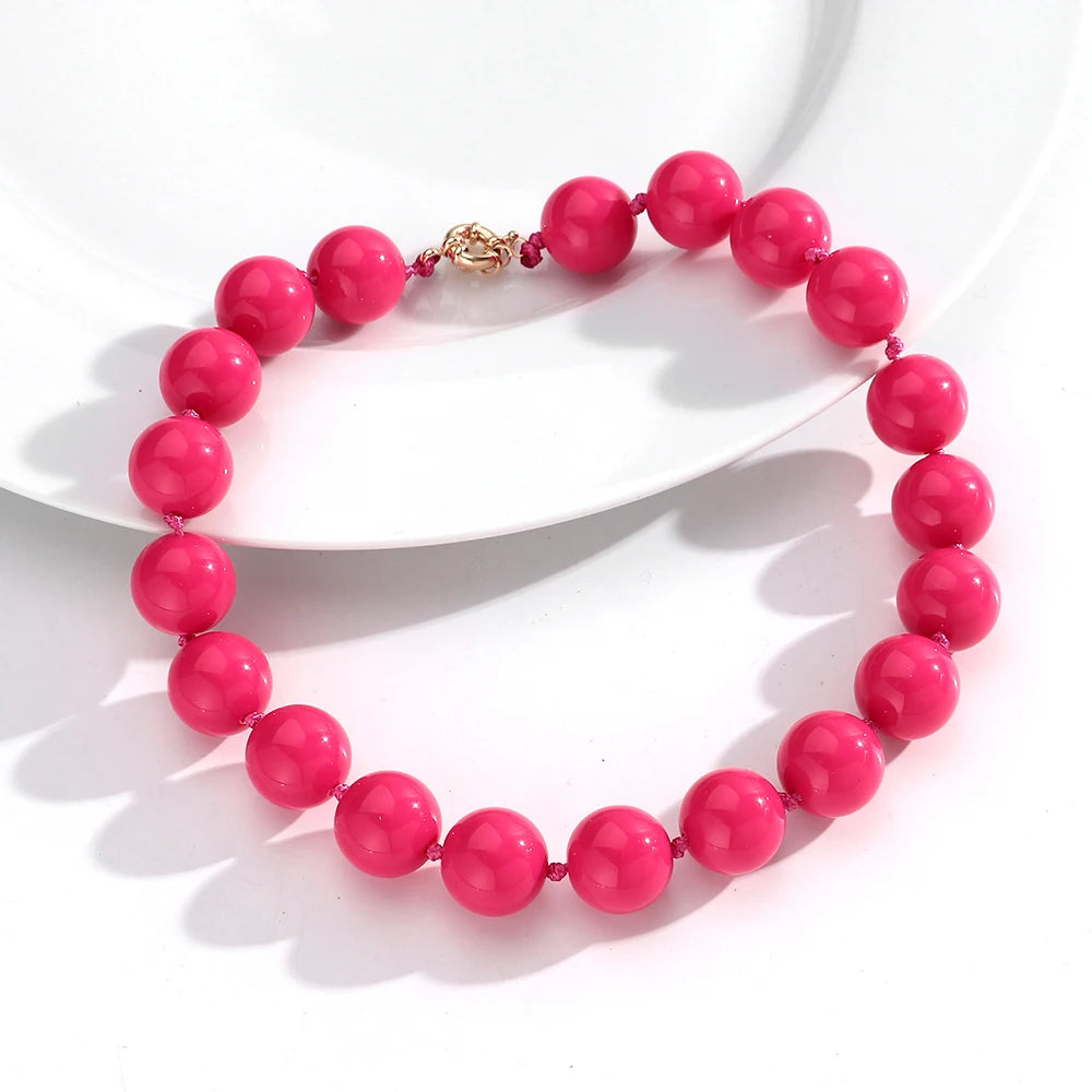 Bohemian Style Handmade Beaded Necklace Jewelry