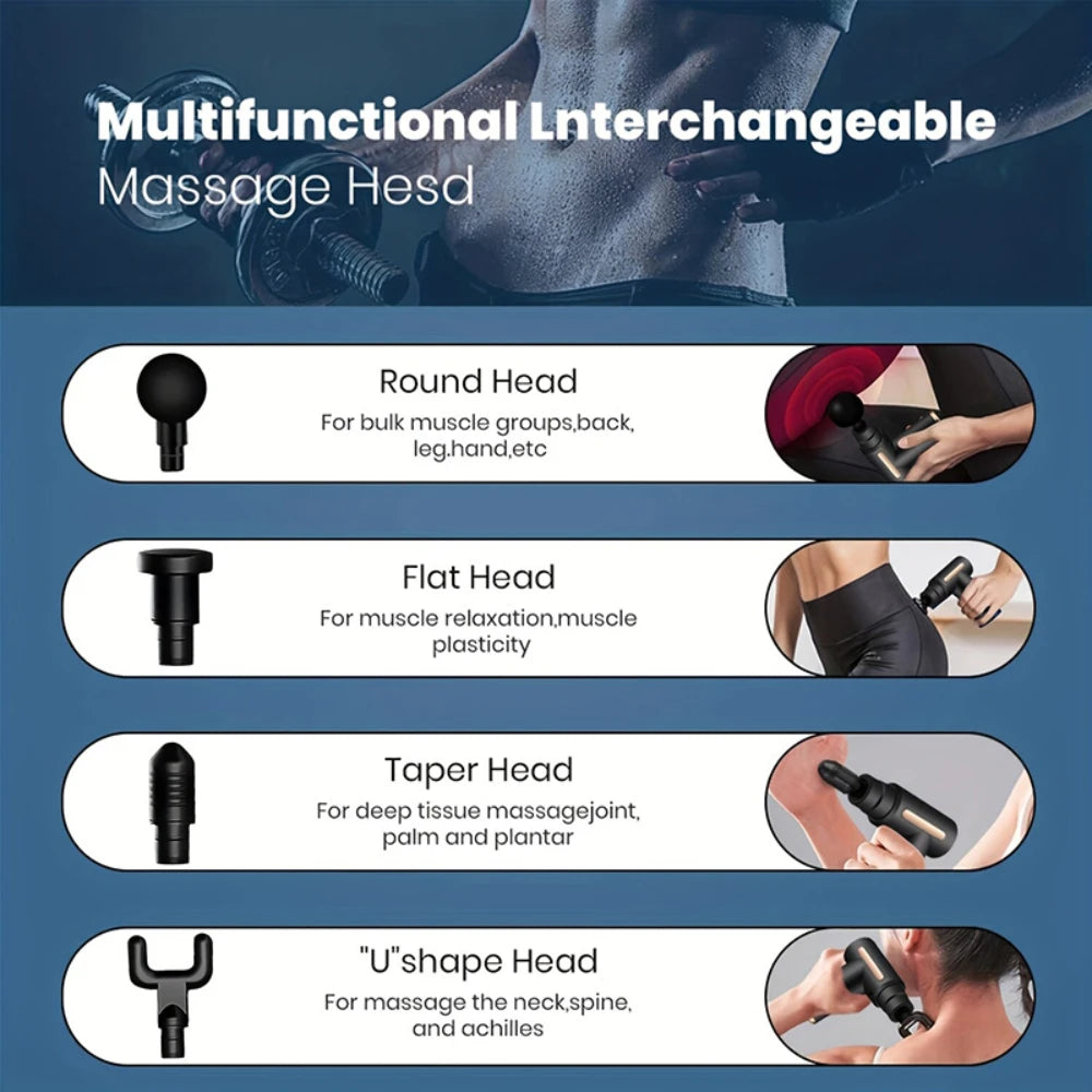 Fascia Gun Massager Instrument Portable Electric Vibrating