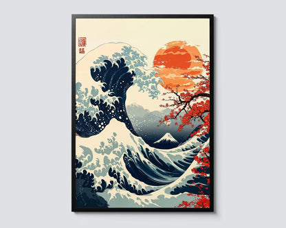 Japanese Tokyo Teahouse Cartoon Canvas Print