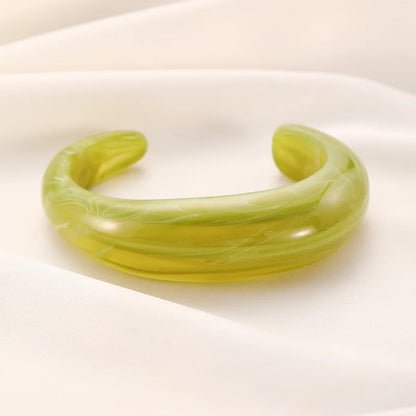 Acrylic Cuff Geometric Open Bracelet