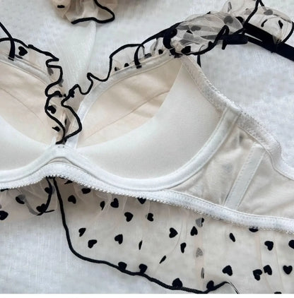Japanese Mesh No-wire lace Underwear set Lingerie