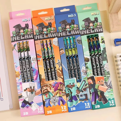 4pcs-12pcs Pencil no box High Appearance Level Minecrafted 2B Pencil