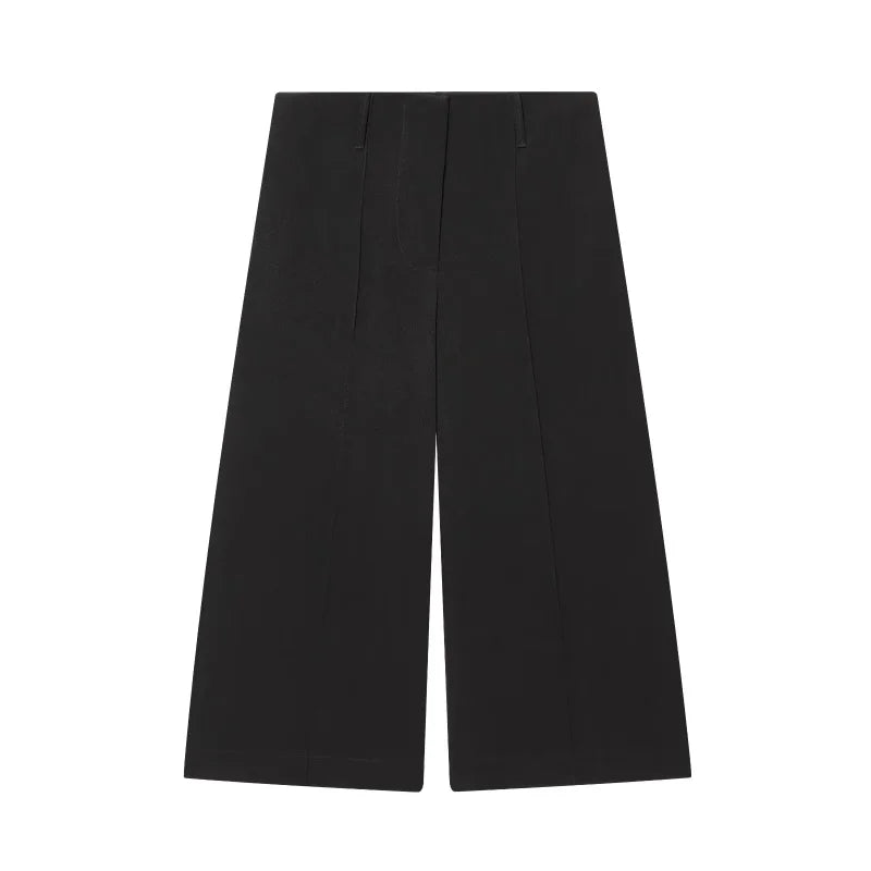 Three-dimensional cut high collar slim suit jacket  Set