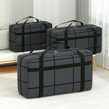 Thickened Waterproof Moving Super Large Capacity Striped Storage Bag