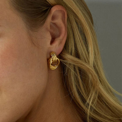 DANA Gold Color Stainless Steel Earring