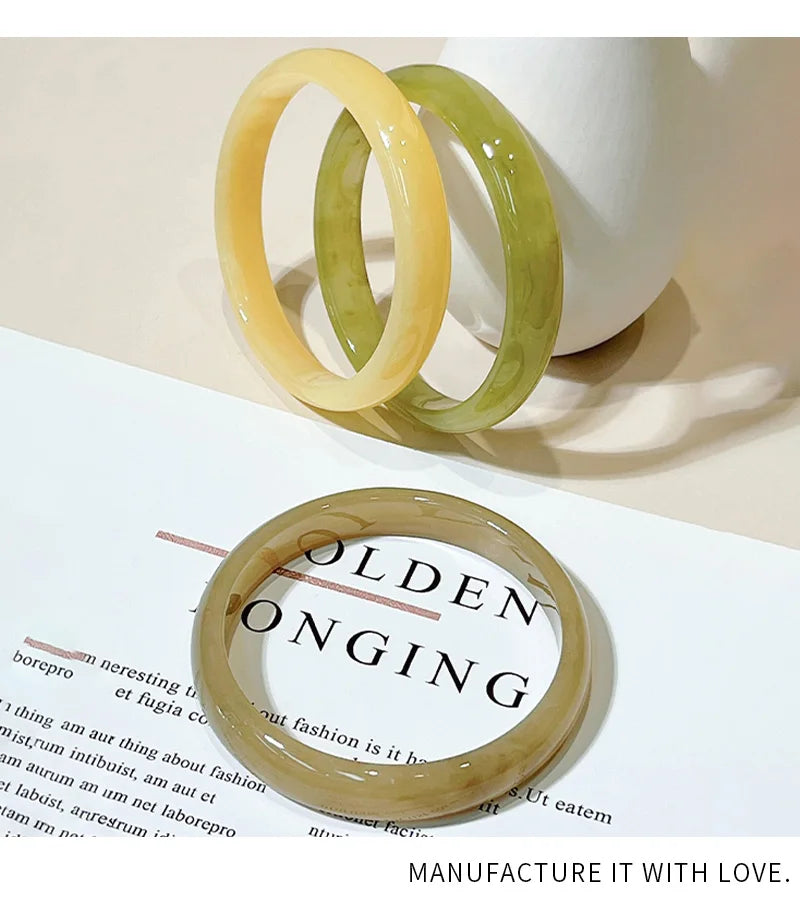 3pcs Resin Acrylic Korean Cuff Bracelets