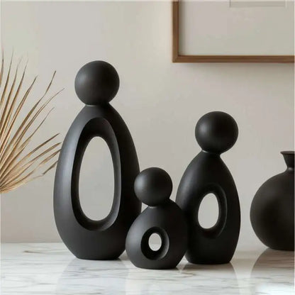 Simple Family Statue Modern Style Home Decor