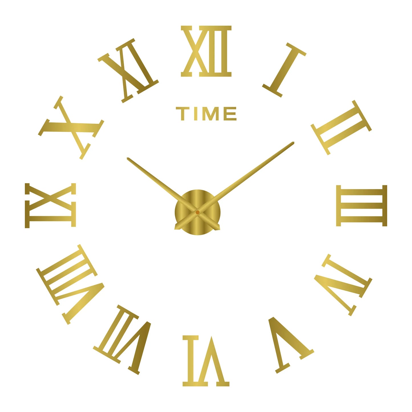 Large Wall Clock 3D DIY Quartz Acrylic Mirror Stickers Clocks
