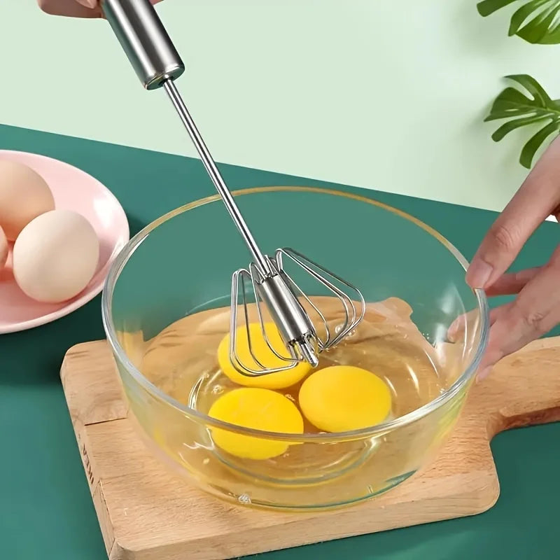 Stainless Steel Egg Beater Semi-Automatic Mixer