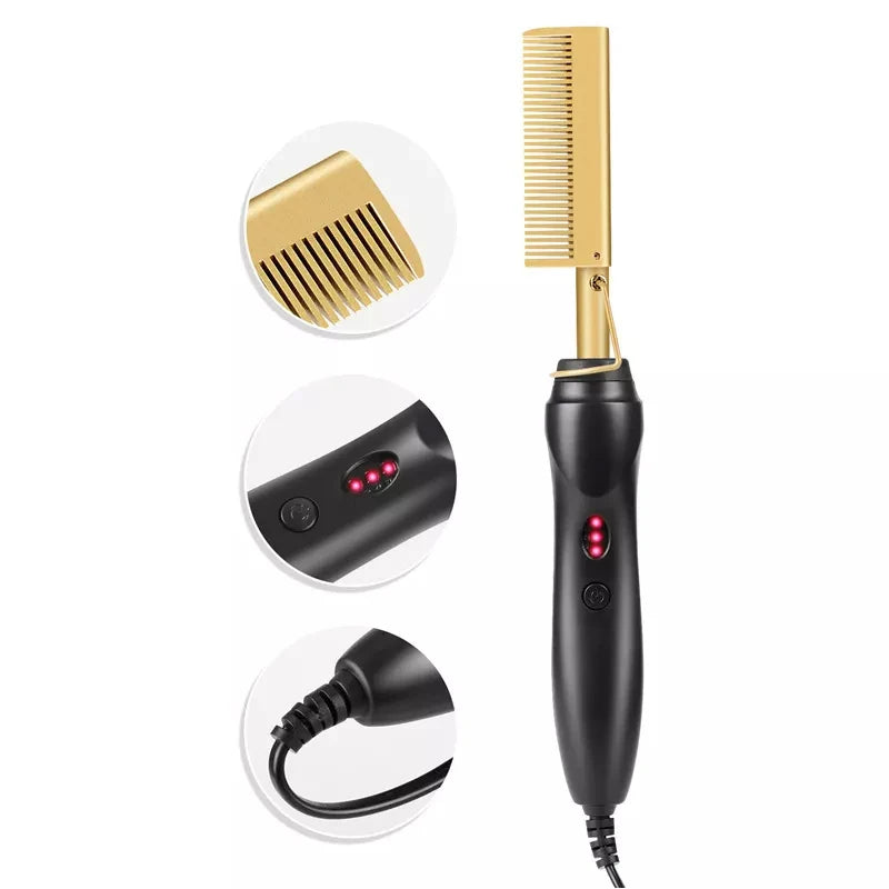 Hot Selling 2-In-1 Straight Hair Comb Portable