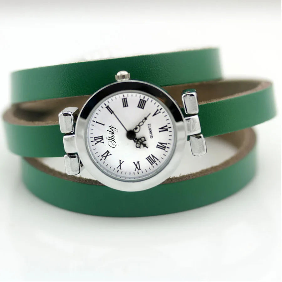 Long Leather ROMA Vintage Watch