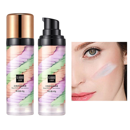 Three color press release cream concealer