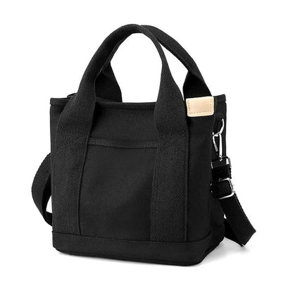 Casual Canvas Crossbody Adjustable Strap Tote Multiple Bag